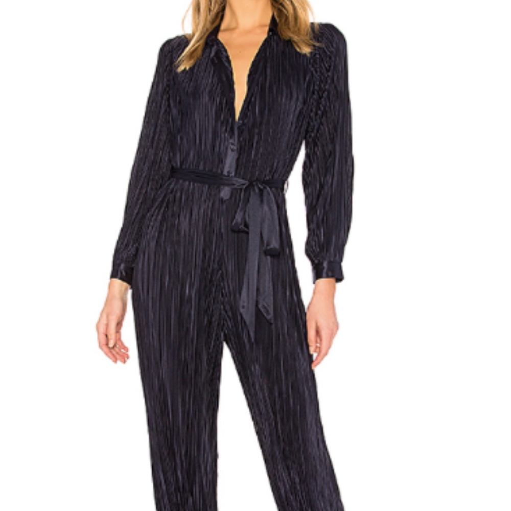 L'Academie Perrine Jumpsuit - Navy